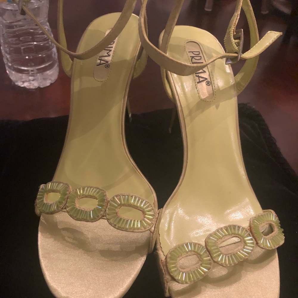 Prima green heels